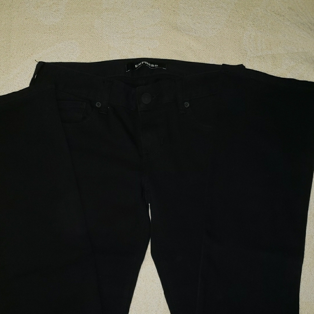 Express Barely Boot Black Jeans 2R